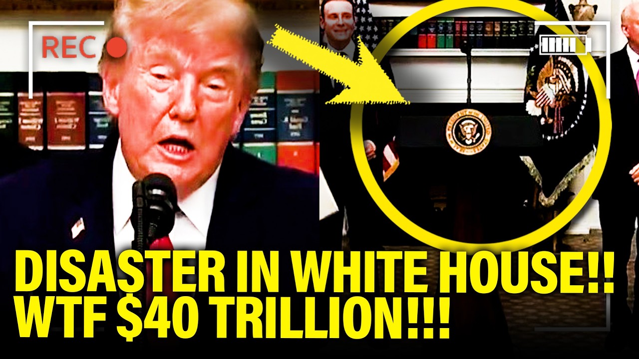 Trump has DISASTER PRESSER as US HITS 40 TRILLION DEBT!!!