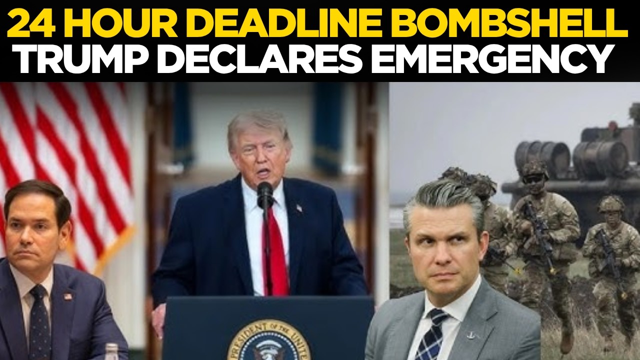 Donald Trump Speech LIVE: Trump Declares Emergency | America On High Alert | Iran | US News Live