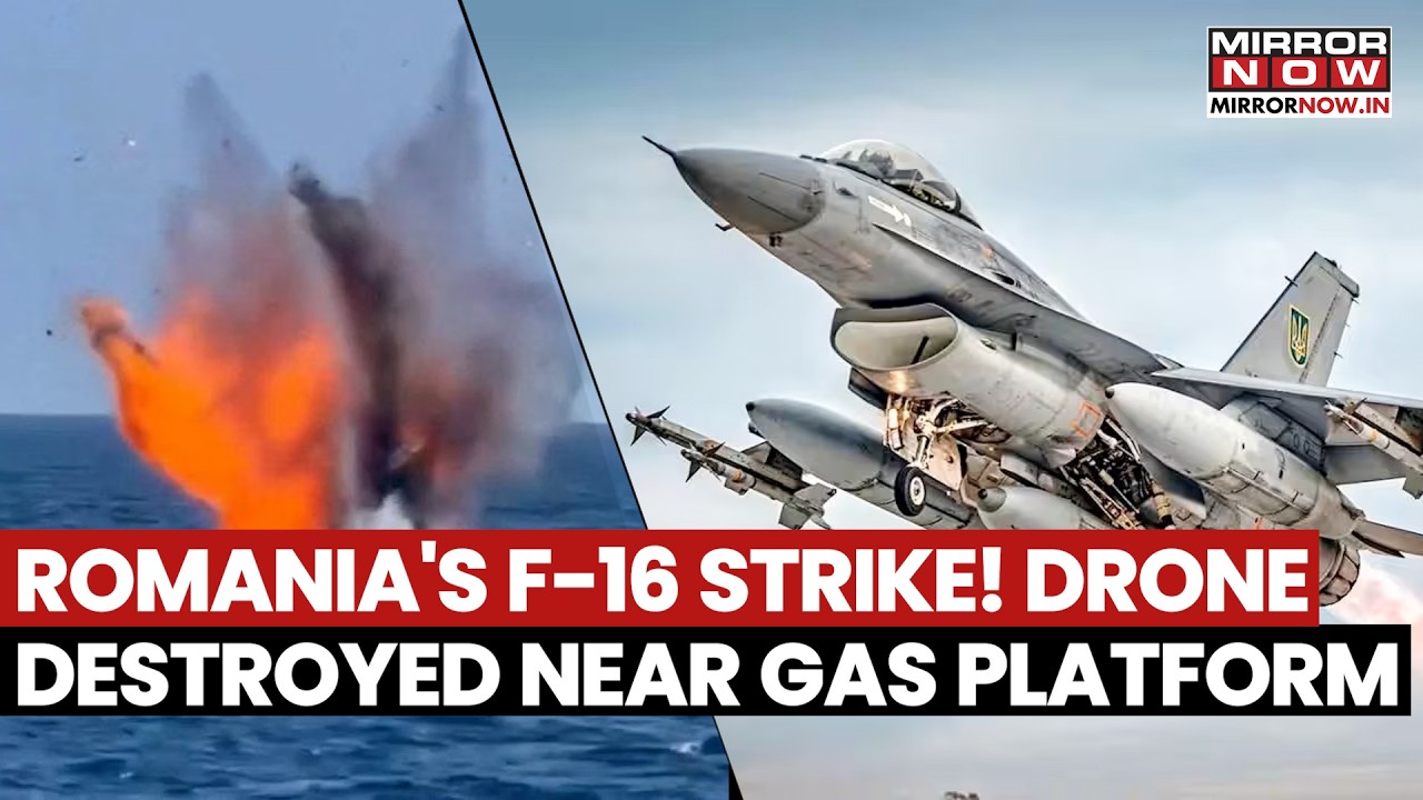 Black Sea Shock! Romanian F-16 Destroys Drone Near Neptun Deep Gas Platform, Defence Min Says…