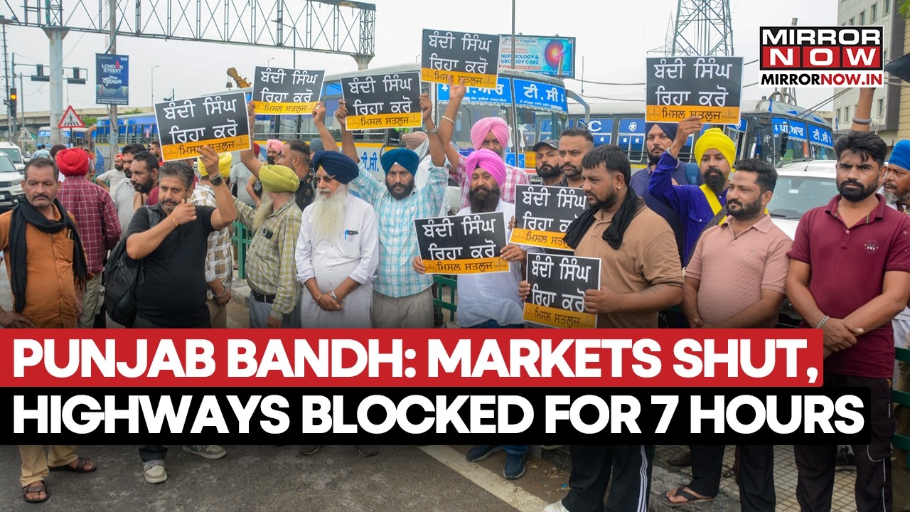 Punjab Bandh: Markets Shut, Highways Blocked For 7 Hours, Over 7500 Schools Closed | Watch