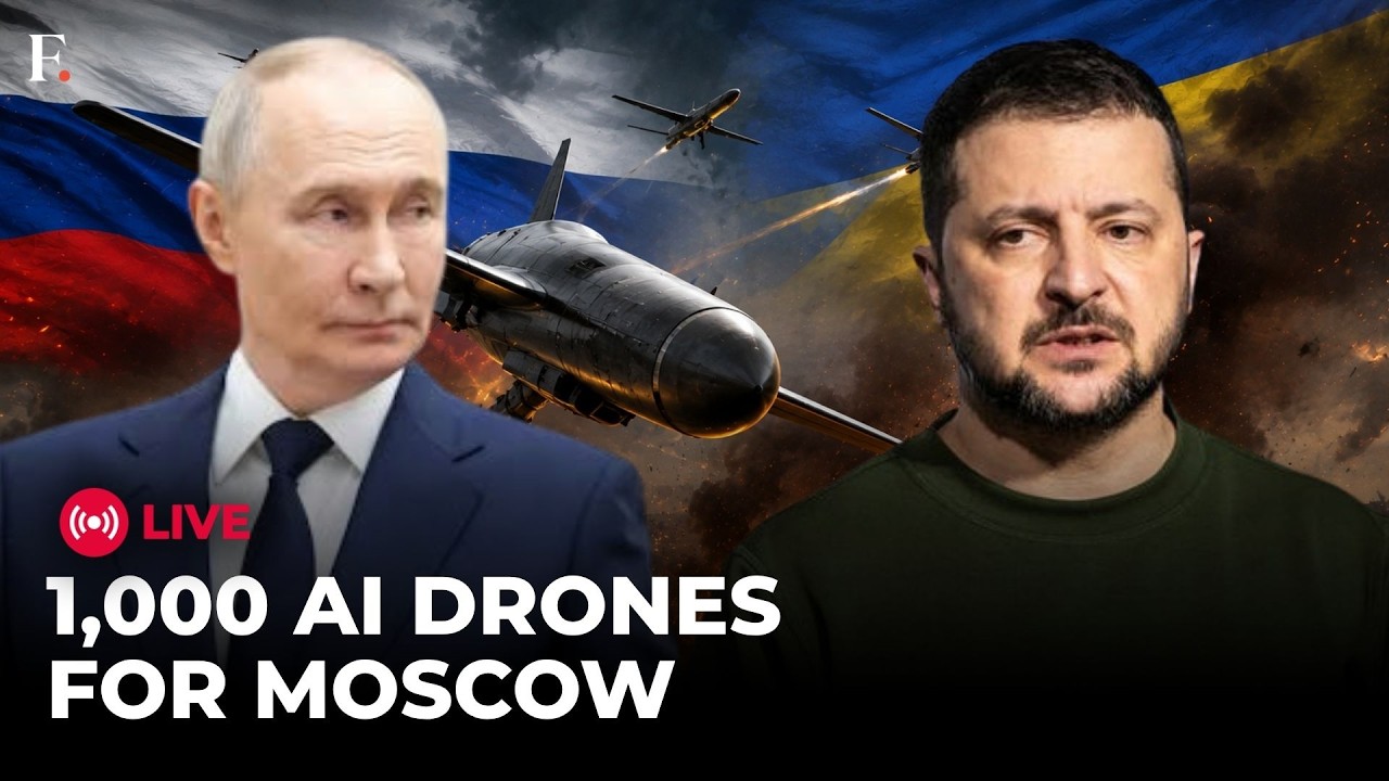 LIVE: Ukraine Plans 1,000 AI Drones To Paralyse Moscow Airports As Russia Intensifies Kyiv Strikes