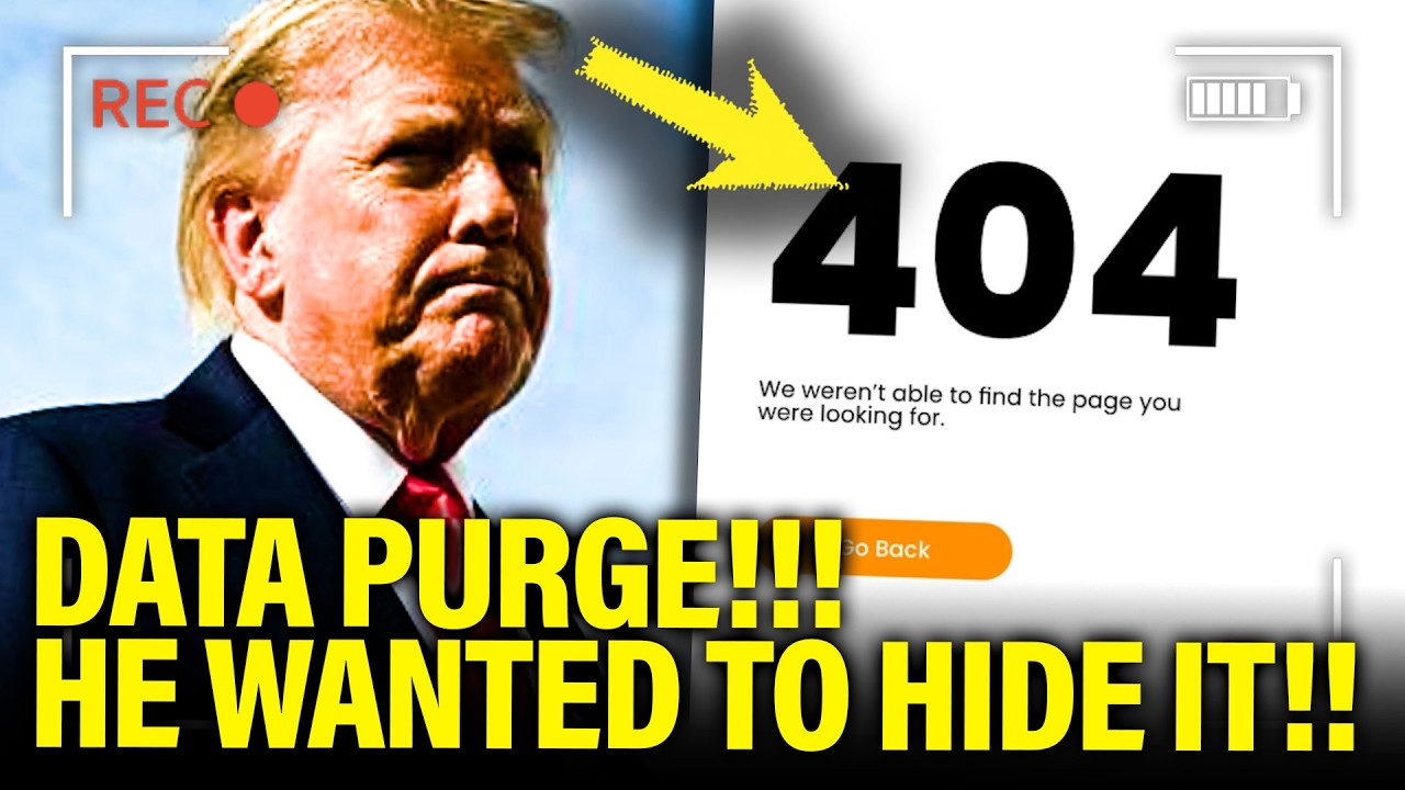 🚨 Trump Abruptly DELETES Data He Doesn’t Want You to See