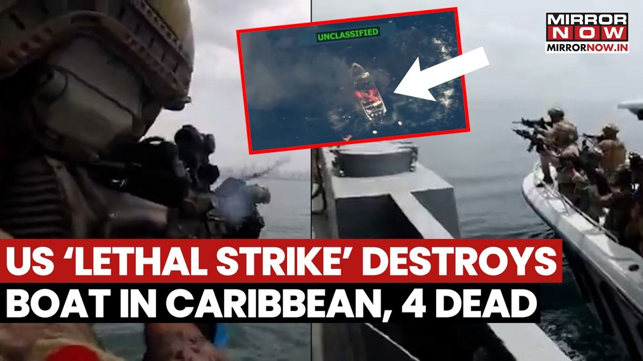 US Military Unleashes ‘lethal Strike’ On Suspected Drug Boat In Caribbean, 4 Killed