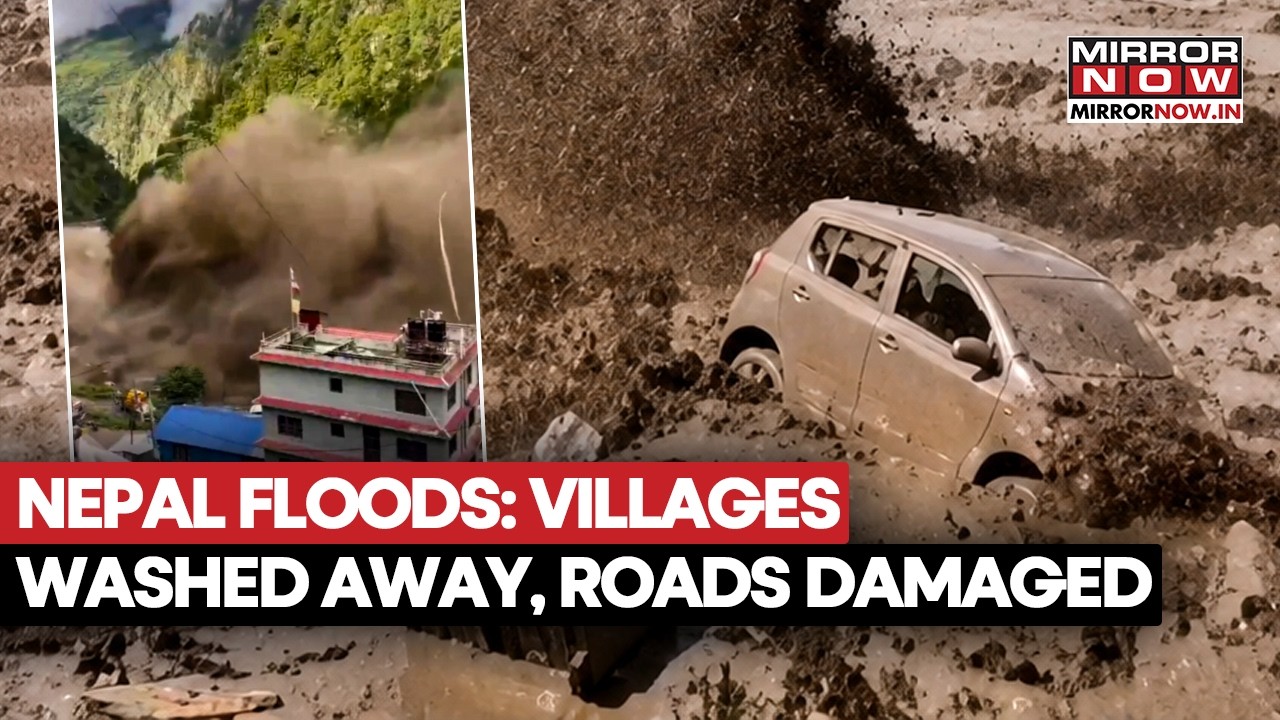 Nepal Floods: Deadly Water Surge Sweeps Away Homes, 8 Dead, 41 Missing as India, Bihar Alert Rises