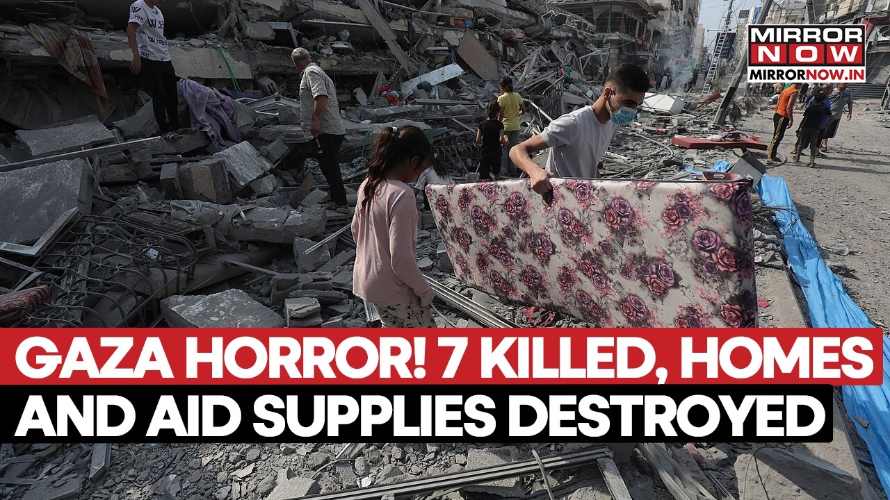 Israel Strikes Gaza: 7 Pepole Killed As Homes, Civilians Infrastructures & Aid Supplies Hit | WATCH