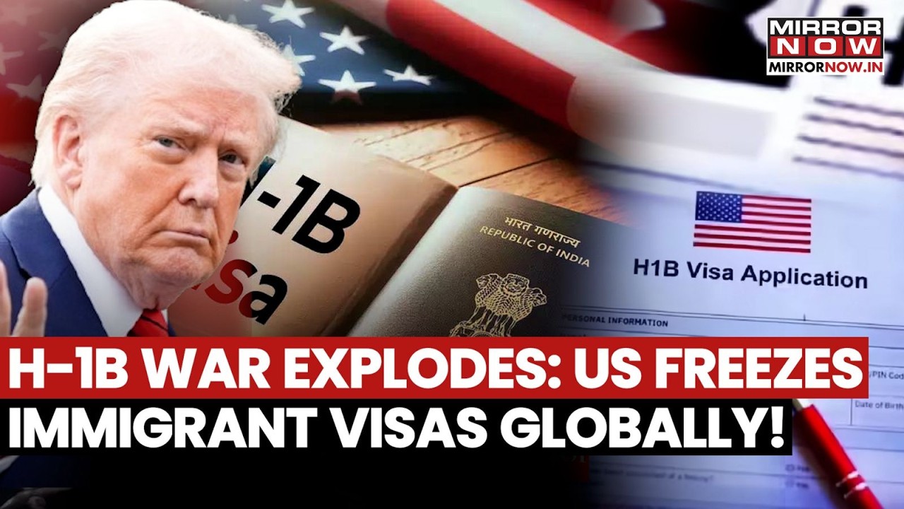 US Visa Shockwave: Trump Admin Freezes Immigrant Appointments Globally Amid H-1B Crackdown
