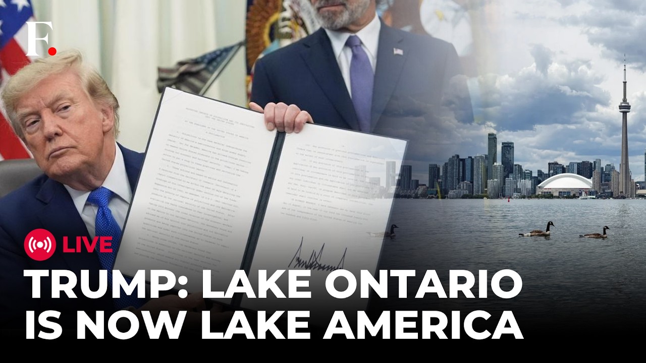 TRUMP LIVE: US President Trump Officially Changes ‘Lake Ontario’ to ‘Lake America’