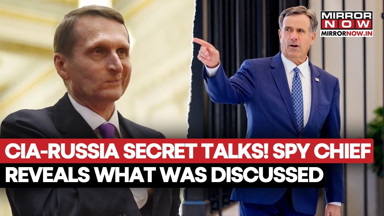 CIA Director Ratcliffe Holds Secret Moscow Talks With Russia Spy Chief Naryshkin | WATCH