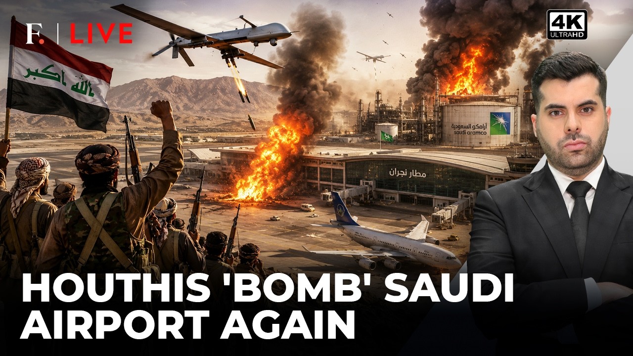 Houthis ‘Attack’ Saudi Airport, Aramco Site Amid Bab Al-Mandeb Threat | Firstpost Live | 4K