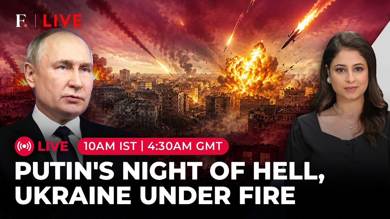 Ukraine ‘Burns’ As Putin Unleashes Hellfire; Deadly Missile-Drone Barrage Rocks Kyiv |Firstpost Live