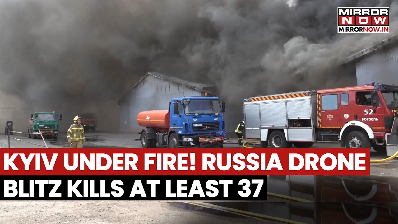 KYIV UNDER ATTACK! Russia’s Drone Blitz Kills At least 37, Over 50 Homes Damaged After Massive Blast