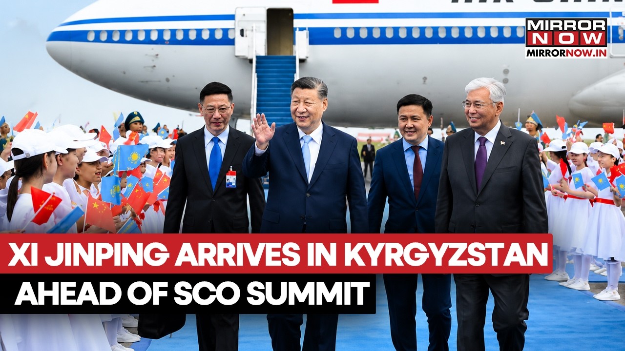 Xi Jinping Lands In Kyrgyzstan: Chinese President Arrives In Bishek For SCO Summit | Watch
