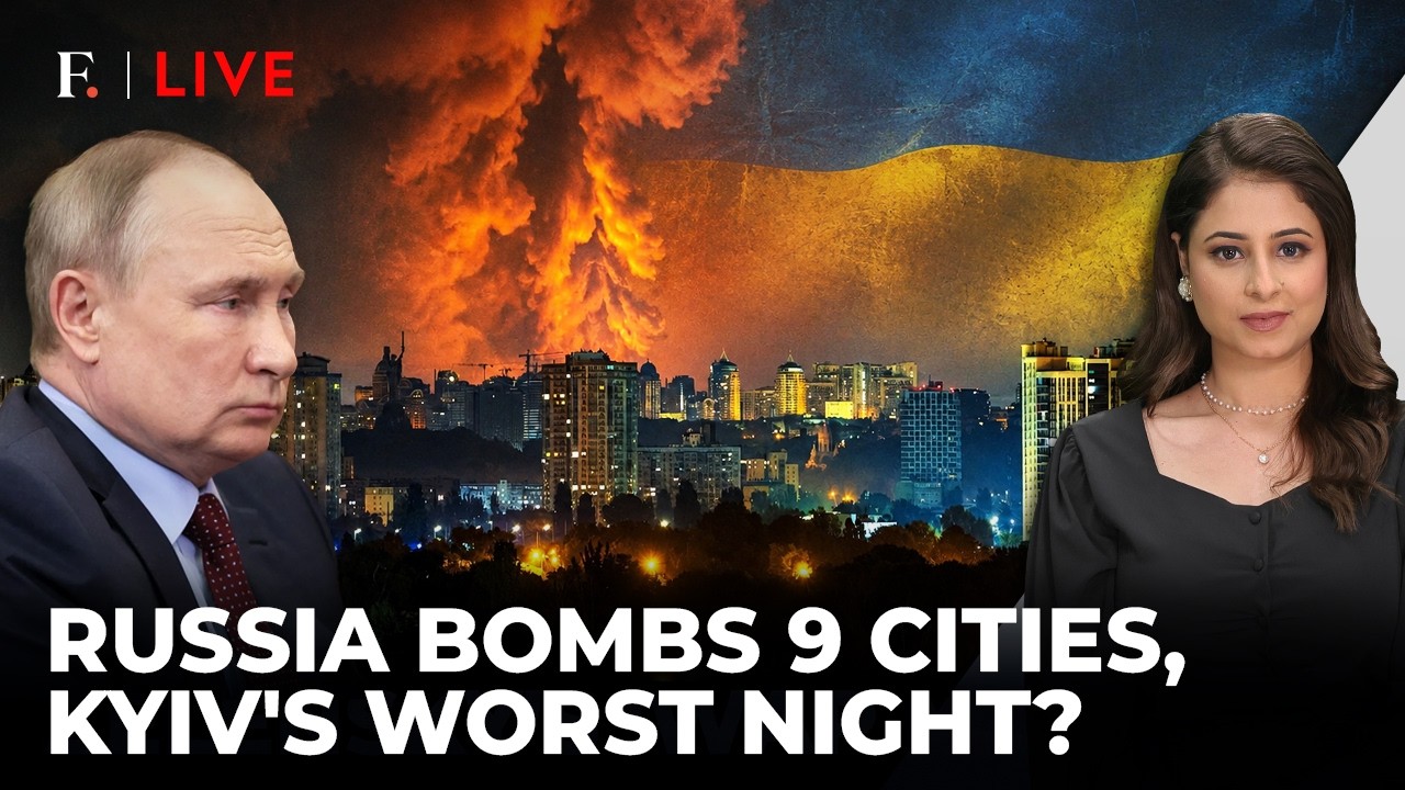 Putin’s Night Of Fury: Russia Bombards 9 Ukrainian Cities With Missiles & Drones | Firstpost Live