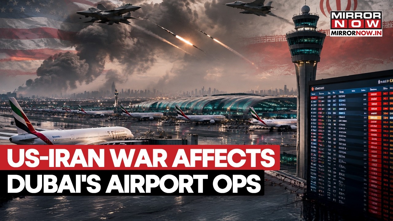 Iran War Hits Dubai: Airport Passenger Traffic Drops as Gulf Flights Face Major Disruptions | WATCH