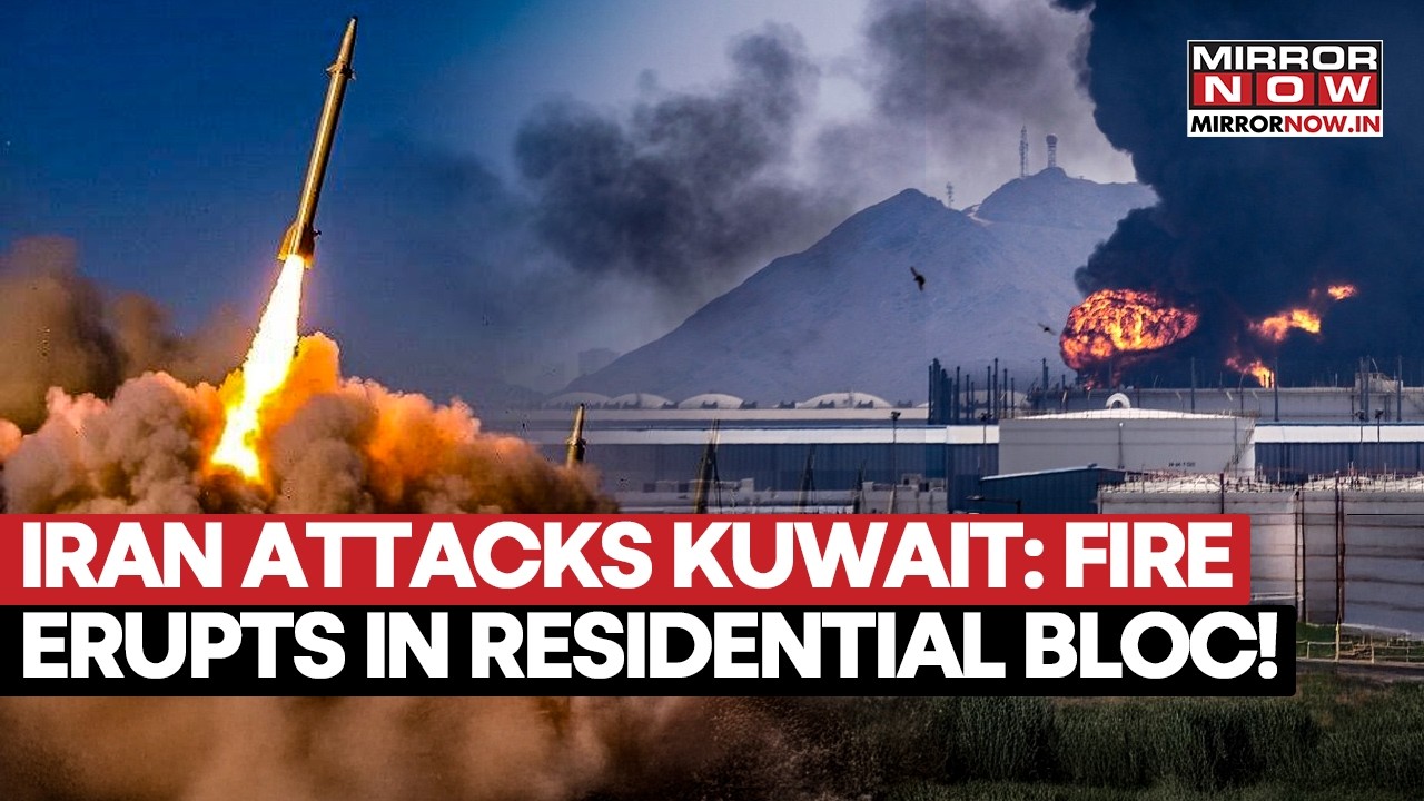 IRAN ATTACKS KUWAIT! Residential Bloc On Fire After Drones Breach US Air Defence, IRGC Claims…