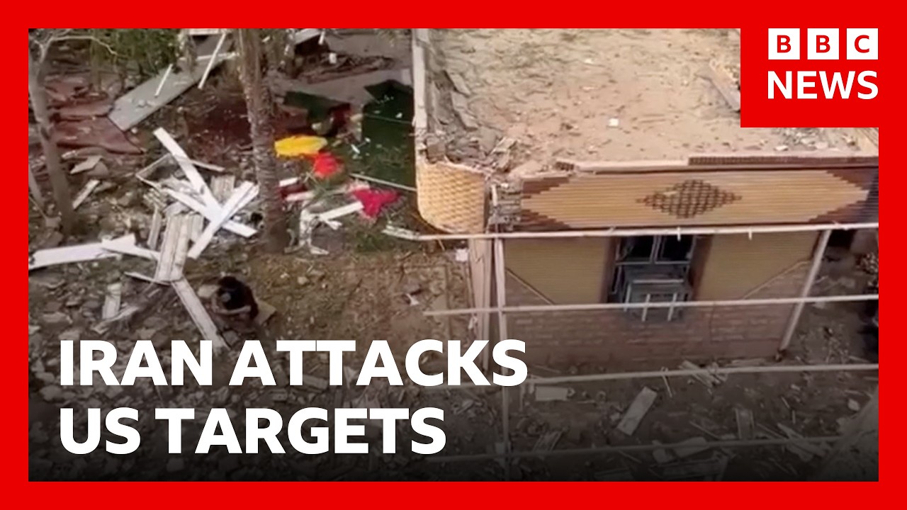 Iran retaliates after US strike kills four at wedding | BBC News