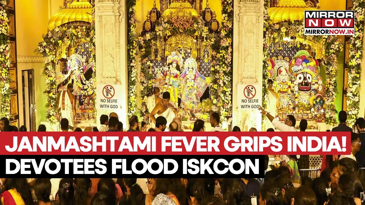 Janmashtami Explodes Across India! Massive Crowds Flood ISKCON Temples | Celebrations Begins | Watch
