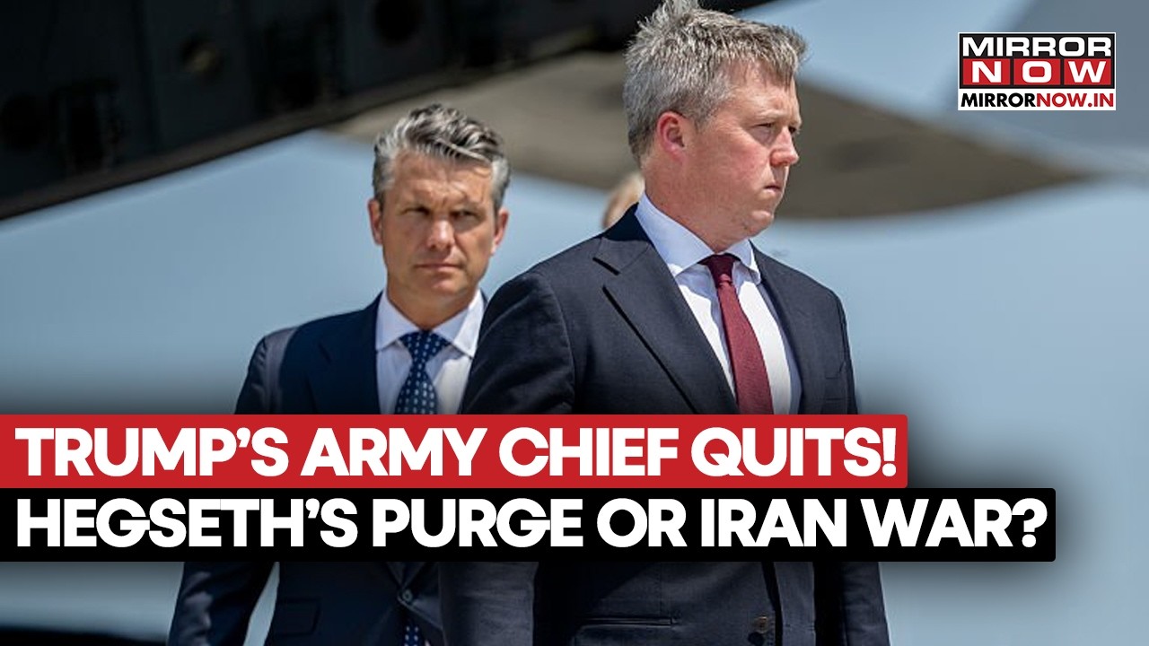 Iran War Shakes US? Army Chief Quits Pentagon Amid Explosive Trump-Hegseth Power Struggle | Watch