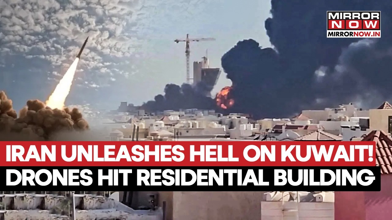 Iran’s Biggest Guld Attack Ever? Kuwait’s Residential Building Hit As US Bases Come Struck | Watch