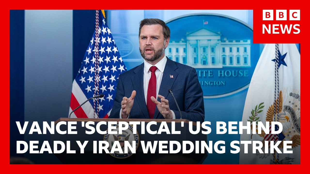 JD Vance ‘sceptical’ that US was behind deadly Iran wedding strike | BBC News