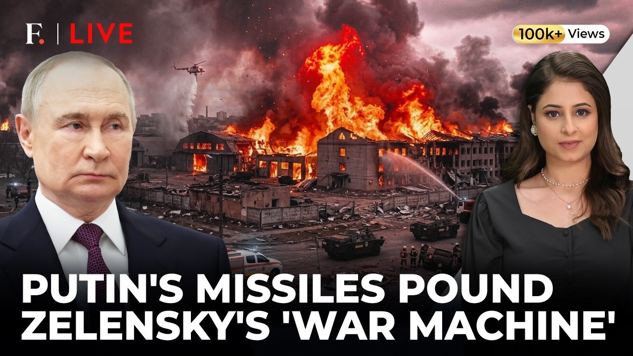 Ukraine Rocked! Putin Unleashes Massive Blitz; Russia Hammers Kyiv, Military Hubs | Firstpost Live