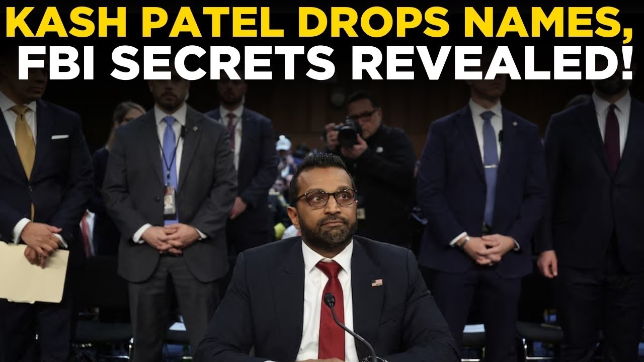LIVE NEWS | FBI Chief Kash Patel Exposes Big Names: Shocking Revelations You Need to Hear!