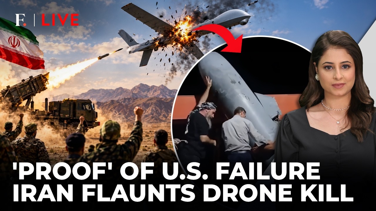 Iran Shows Off US Drone Kill After Trump Strikes; ‘MQ-9 Wreckage’ On Display | Firstpost Live