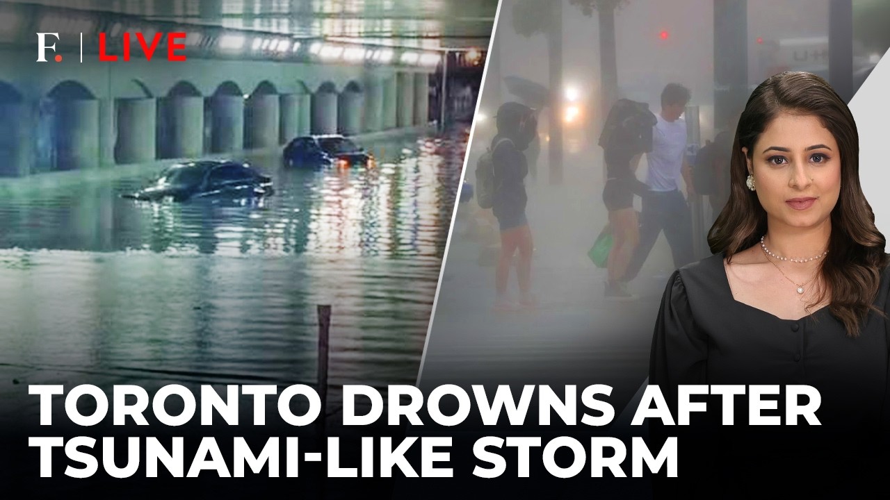 Wall Of Water Engulfs Toronto; Monster Storm Batters Canada, Thousands Hit | Firstpost Live | N18G