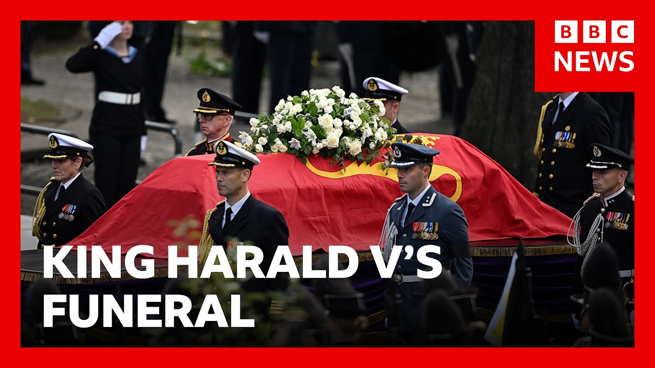 Funeral held for Norway’s King Harald V in Oslo | BBC News