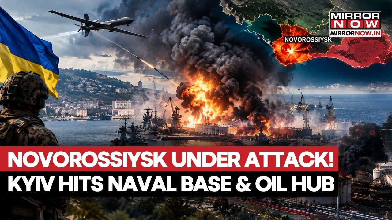 Russia Under Attack! Ukrainian Drones Reportedly Strike Novorossiysk Oil Terminal | World News