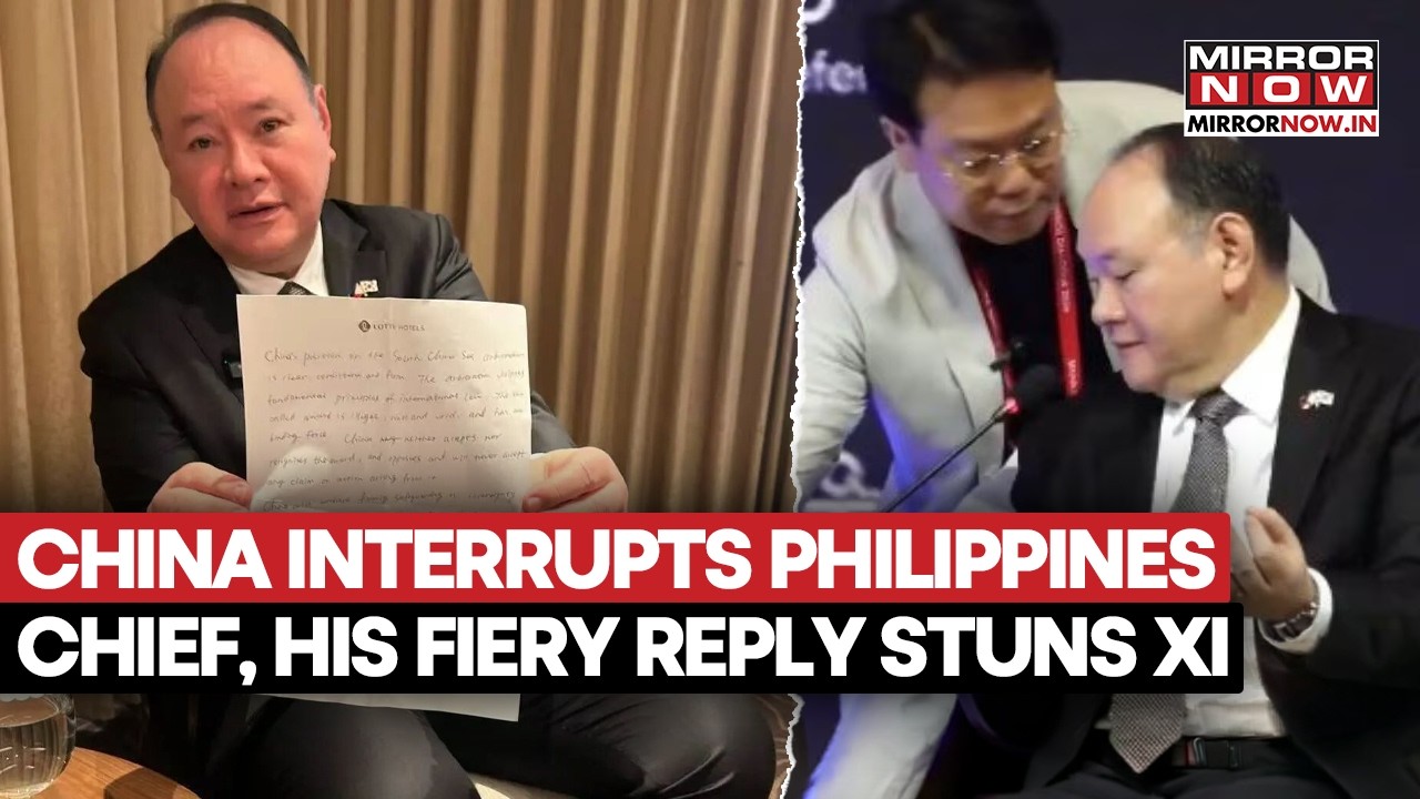 ‘China, Have Shame’: Philippines Defence Chief Fires Back After Beijing’s Shock Note Mid-Speech