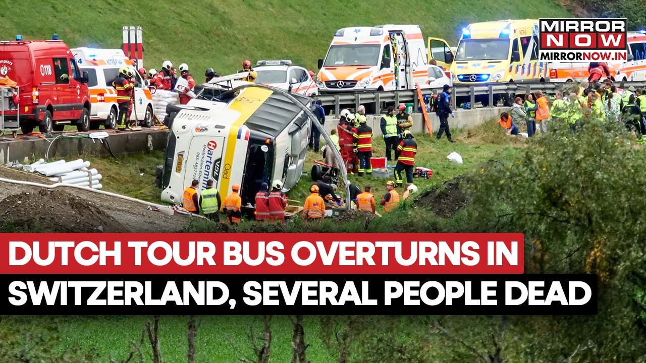 Tour Bus Crash Horror In Switzerland: Dutch Coach Overturns, Several Killed | Watch