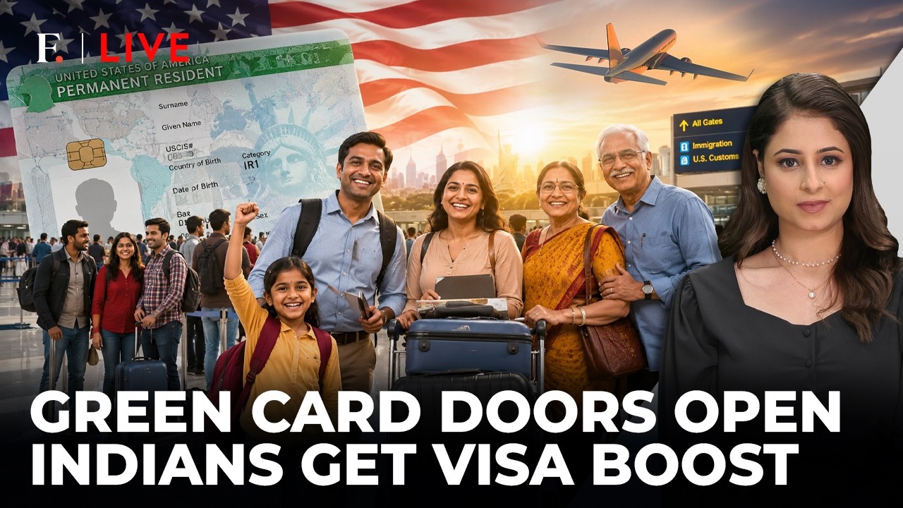 US Green Card Relief For Indians; Visa Dates Jump Ahead | Firstpost Live
