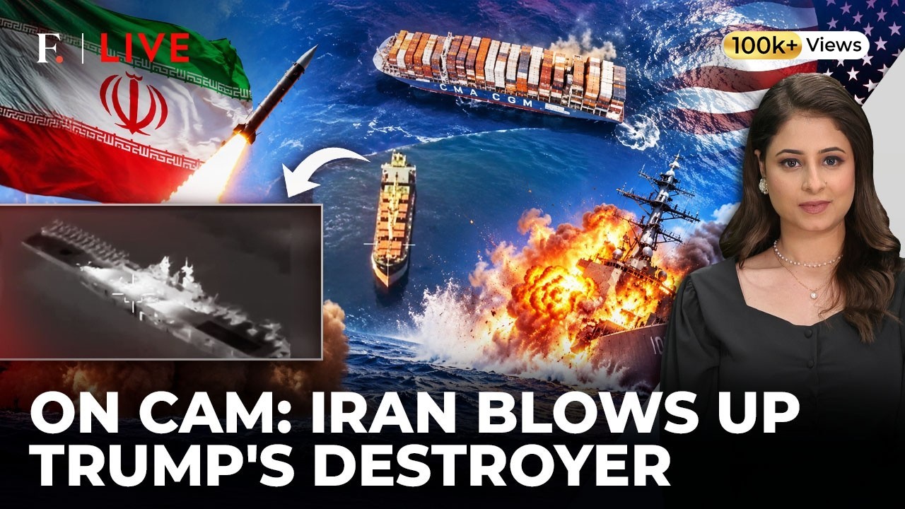 Trump’s Warship ‘Explodes’: Iran Drops ‘Proof’ of Missile Strike | Iran-US War| Firstpost Live