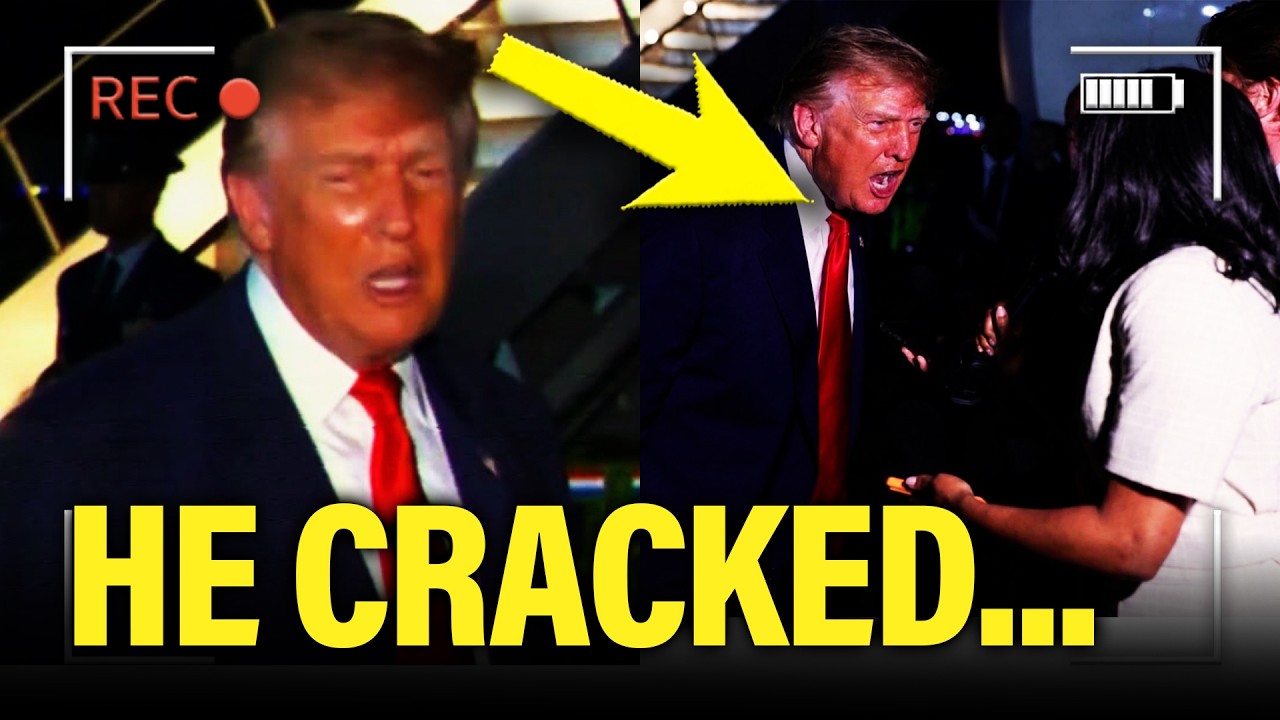 Trump SNAPS as HE EXITS