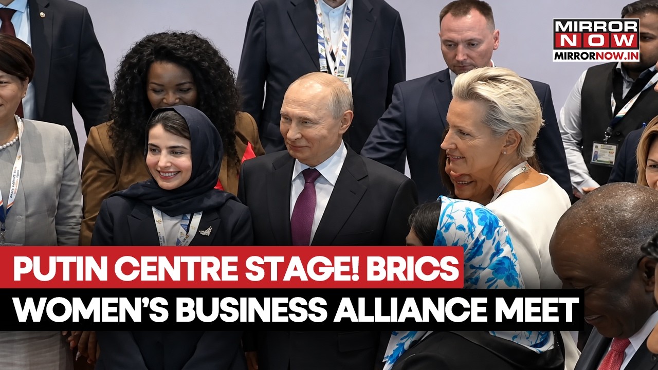 Putin Takes Centre Stage In Delhi! BRICS Women’s Business Alliance Meet After Photo Op | Watch