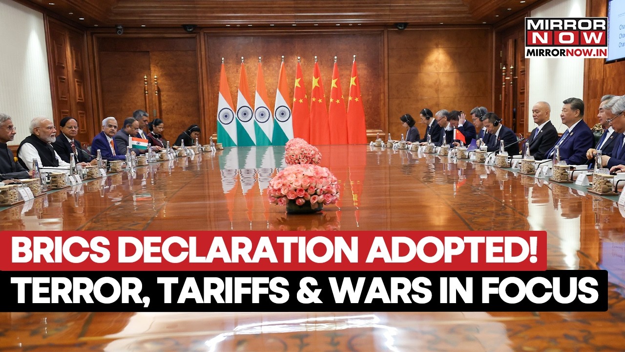 BRICS Delhi Declaration Adopted! Terrorism, Tariffs And War In Focus: Know Key Points | Watch
