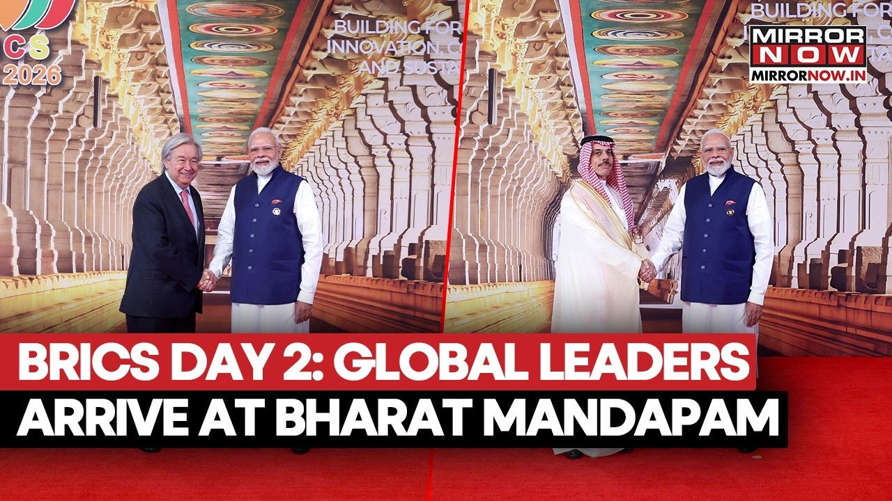 BRICS Diplomacy! PM Modi Receives Abu Dhabi Crown Prince  Zayed Al Nahyan, UN Chief & Other Leaders