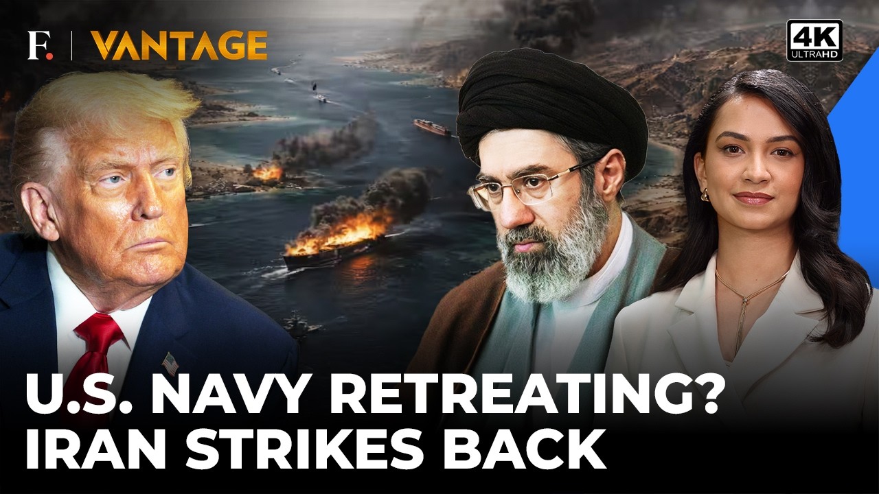 Iran’s Ballistic Missiles Put American Warships Under Pressure | Vantage on Firstpost | 4K
