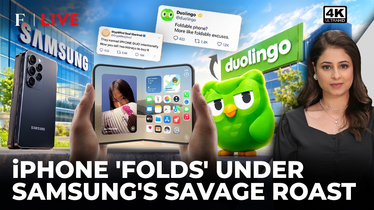 ‘Reheating Our Leftovers’: Apple’s New iPhone Sparks Samsung, Duolingo Roast War| Firstpost Live| 4K