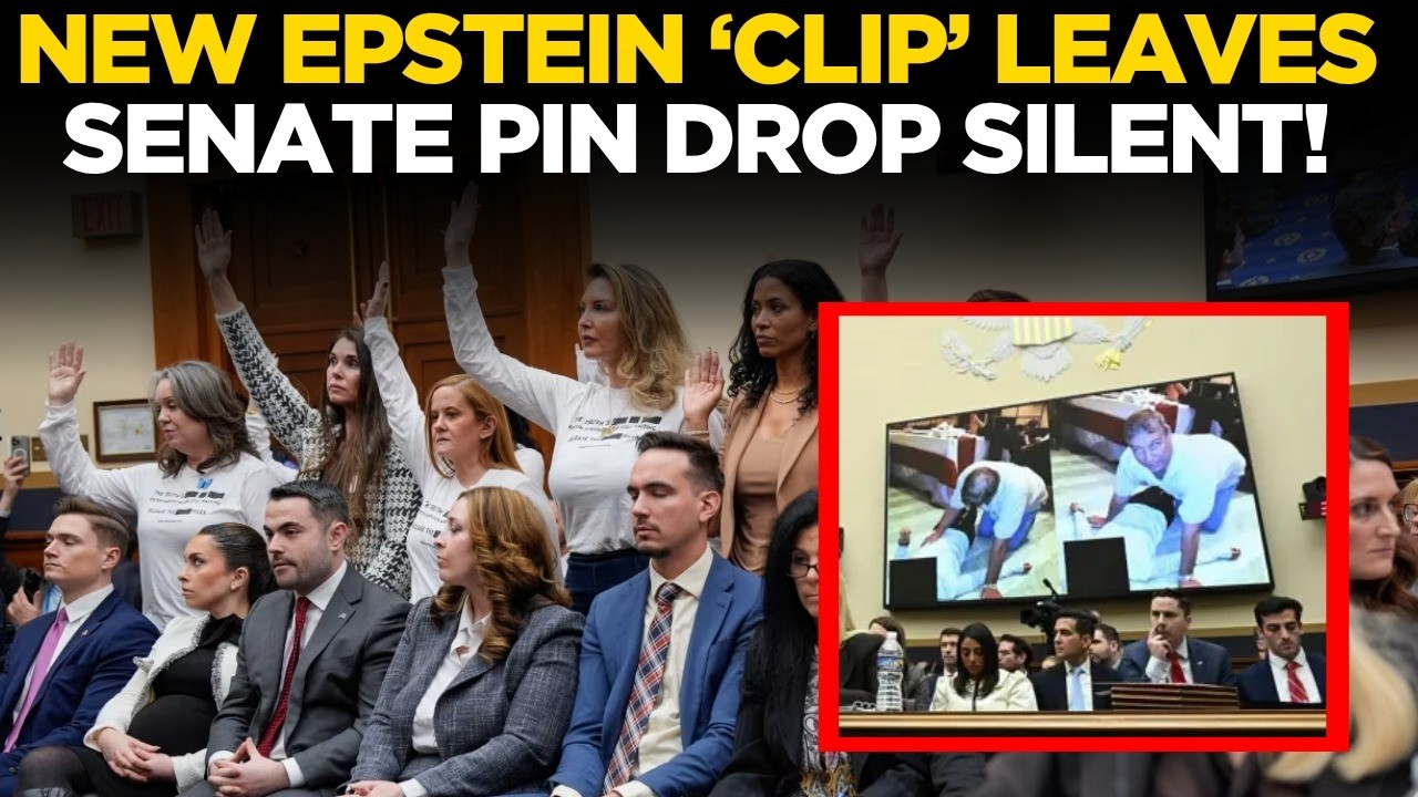 Epstein Clip LIVE: Epstein Video Played At Senate Hearing, leaves Senate in Pin-Drop Silence