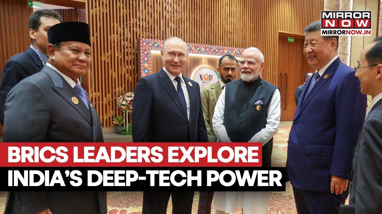 PM Modi, Xi, Putin & BRICS Leaders Explore Bharat Innovates Exhibition In Delhi At Bharat Mandapam