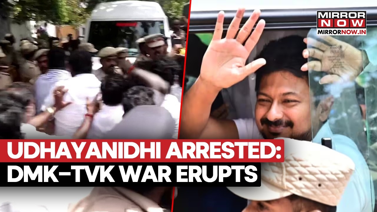 Udhayanidhi Stalin Arrested Over Trisha Remark Row | DMK vs TVK Political Storm Explodes | Watch