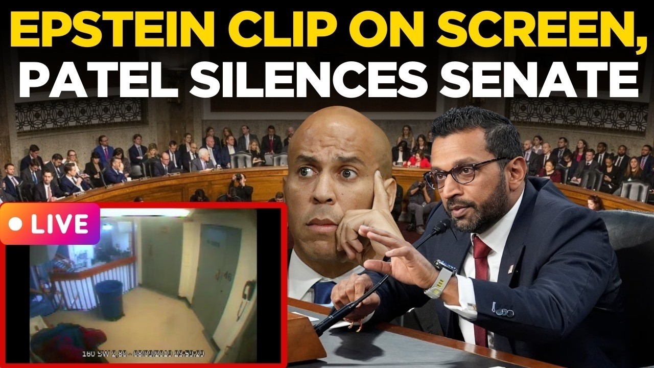 Kash Patel LIVE: EPSTEIN CLIP Shocks Congress | Kash Patel Silences Senate | US Senate Hearing LIVE