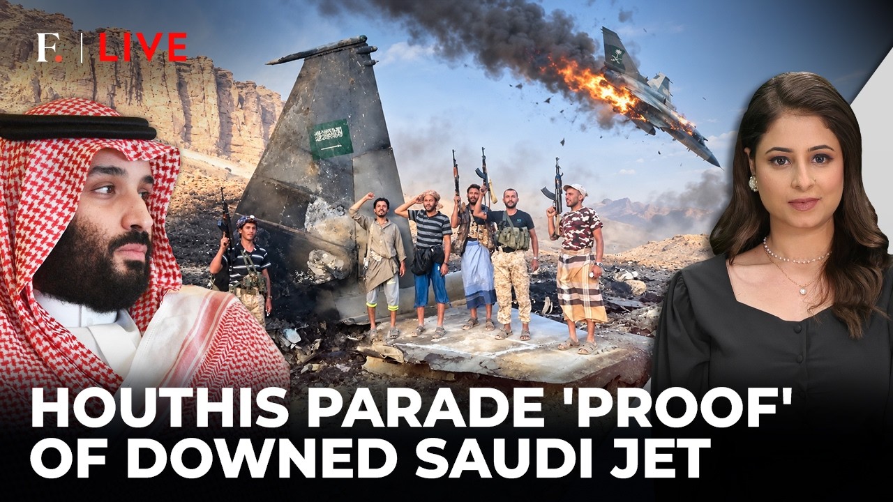 Houthis Show Off Saudi Jet Wreckage, Armed Fighters Send Chilling Message to MBS | Firstpost Live