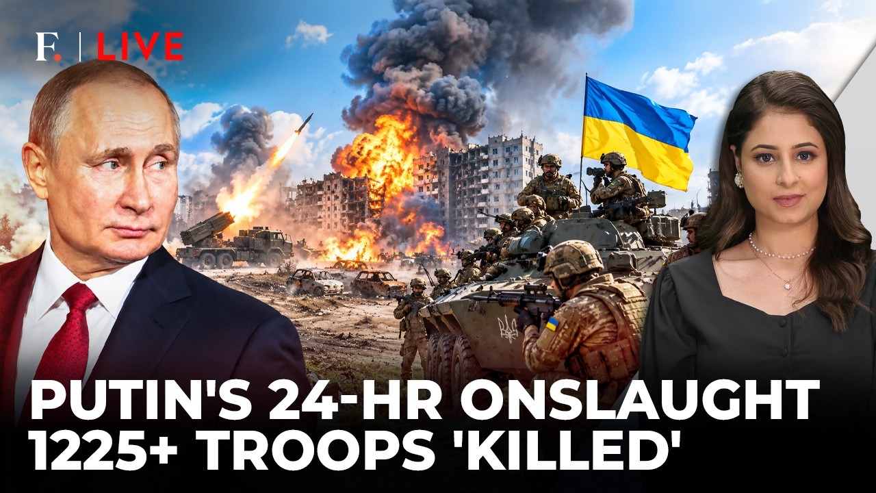 Russia’s Ukraine Blitz: 1,200+ ‘Killed’, Military Cargo Network Hit | Firstpost Live