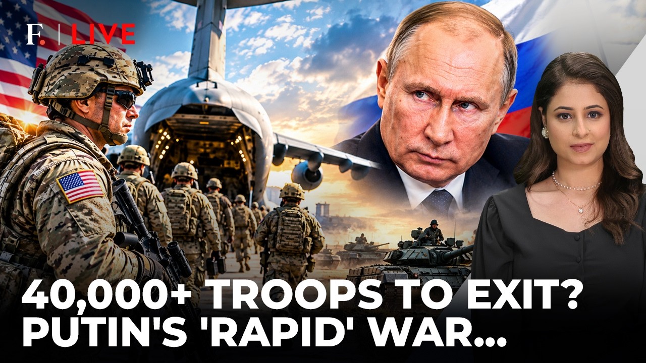 40000 US Troops Out? Military ‘Shake-Up’ To Jolt Europe Amid Putin’s Rapid War Threat|Firstpost Live