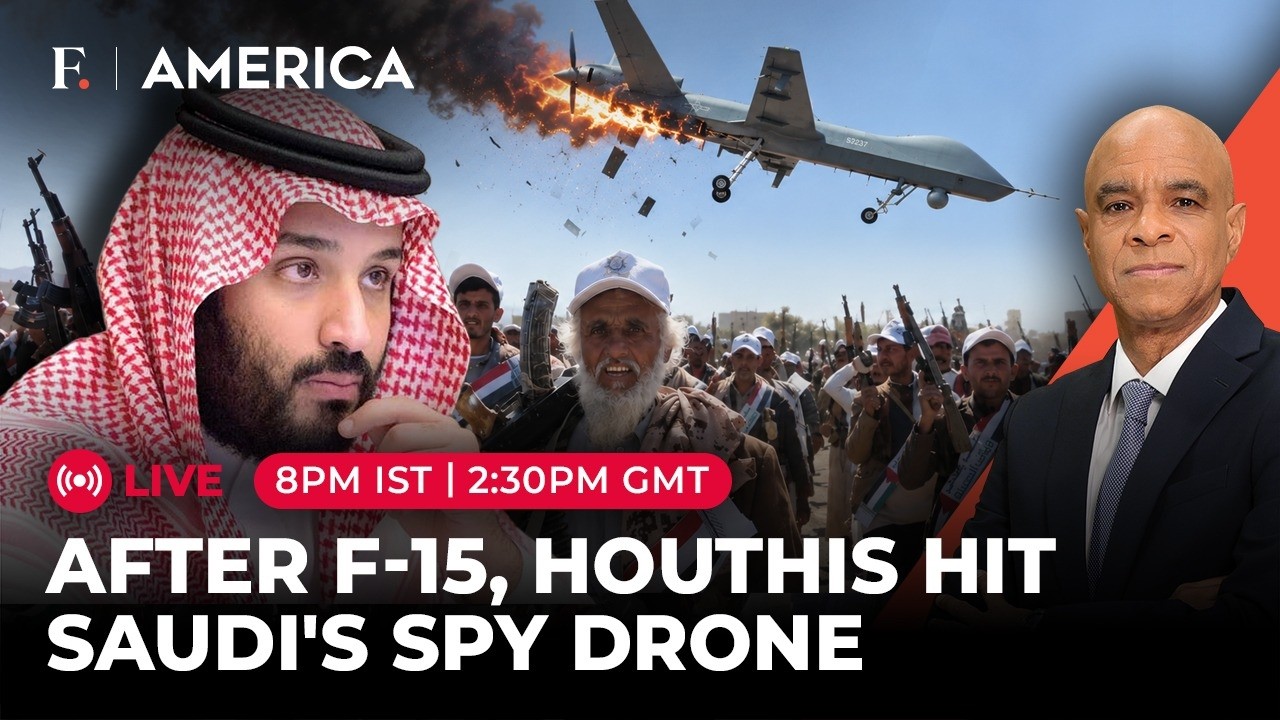 LIVE: Saudi’s Giant Spy Drone HIT after F-15 Jet: Houthis Claim Double Air Victory|Firstpost America