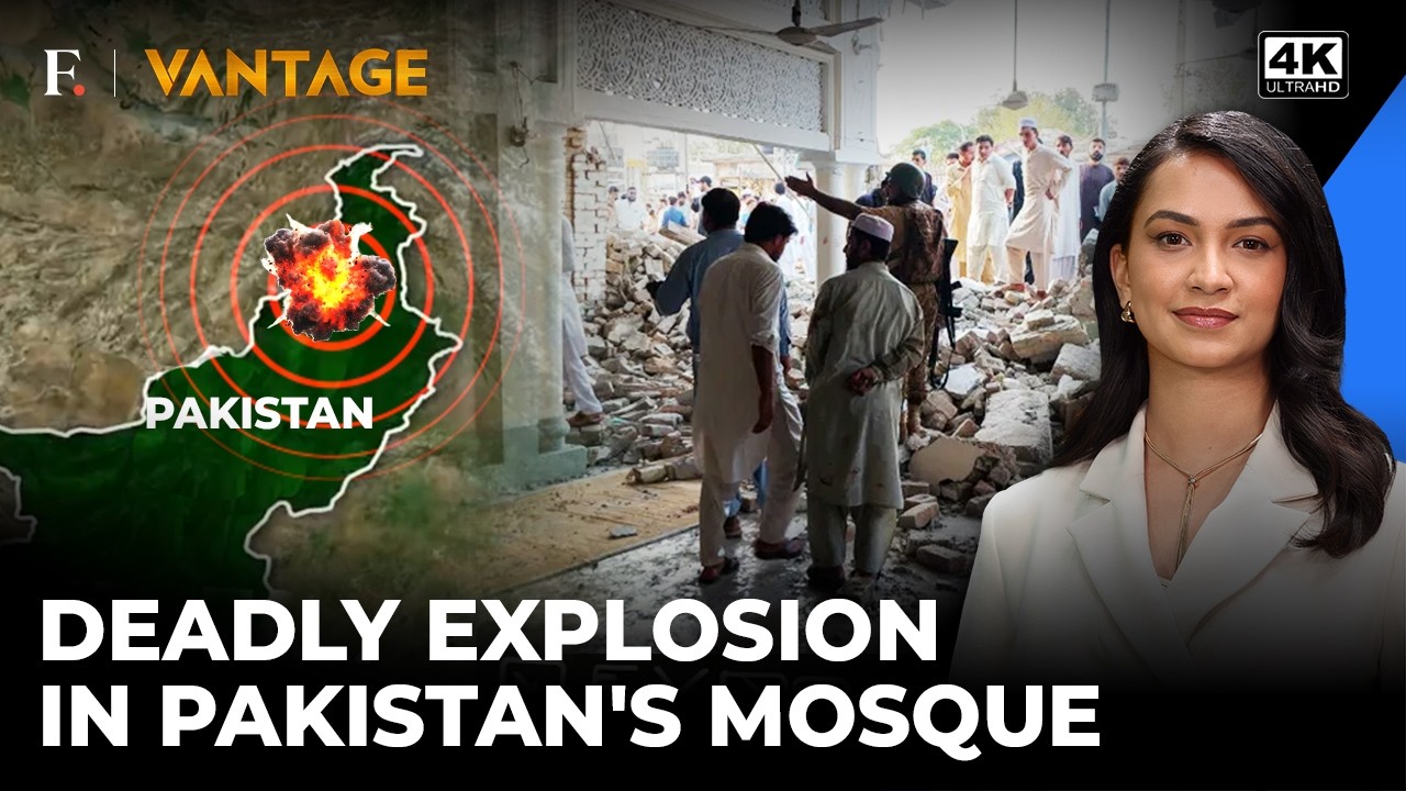 Pakistan: Moment Car Bomb Teared Down Giant Mosque Near Police Station; Over 16 Killed | Vantage |4K