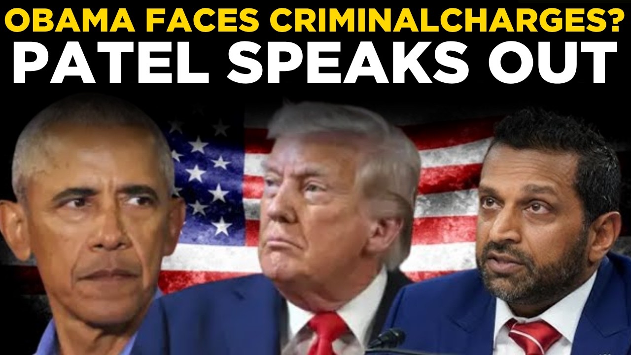 US NEWS LIVE | Obama Criminal Charges? Kash Patel Accusations and Latest Developments LIVE
